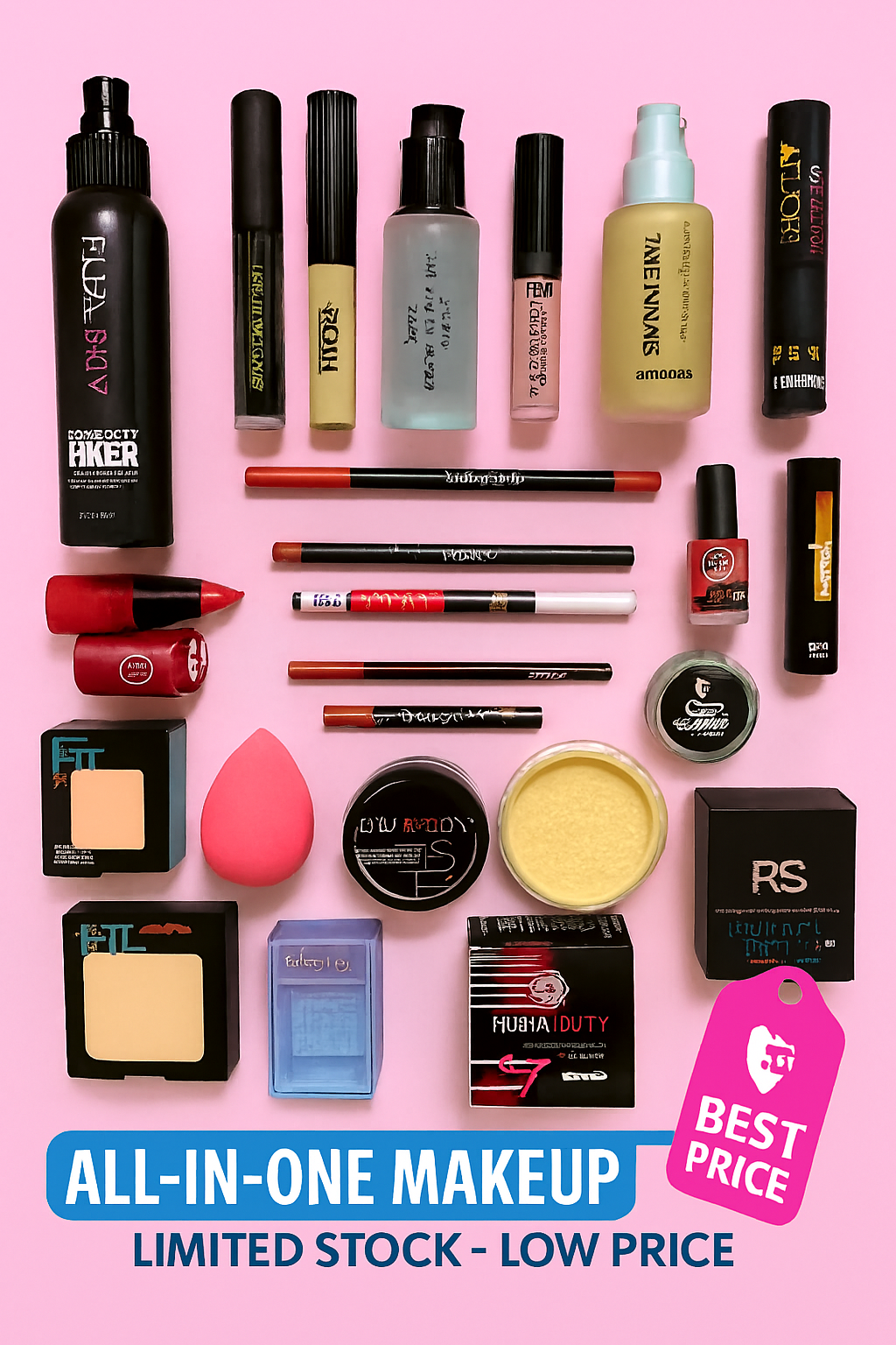 17 in 1 Complete Makeup Kit – All-in-One Beauty Set