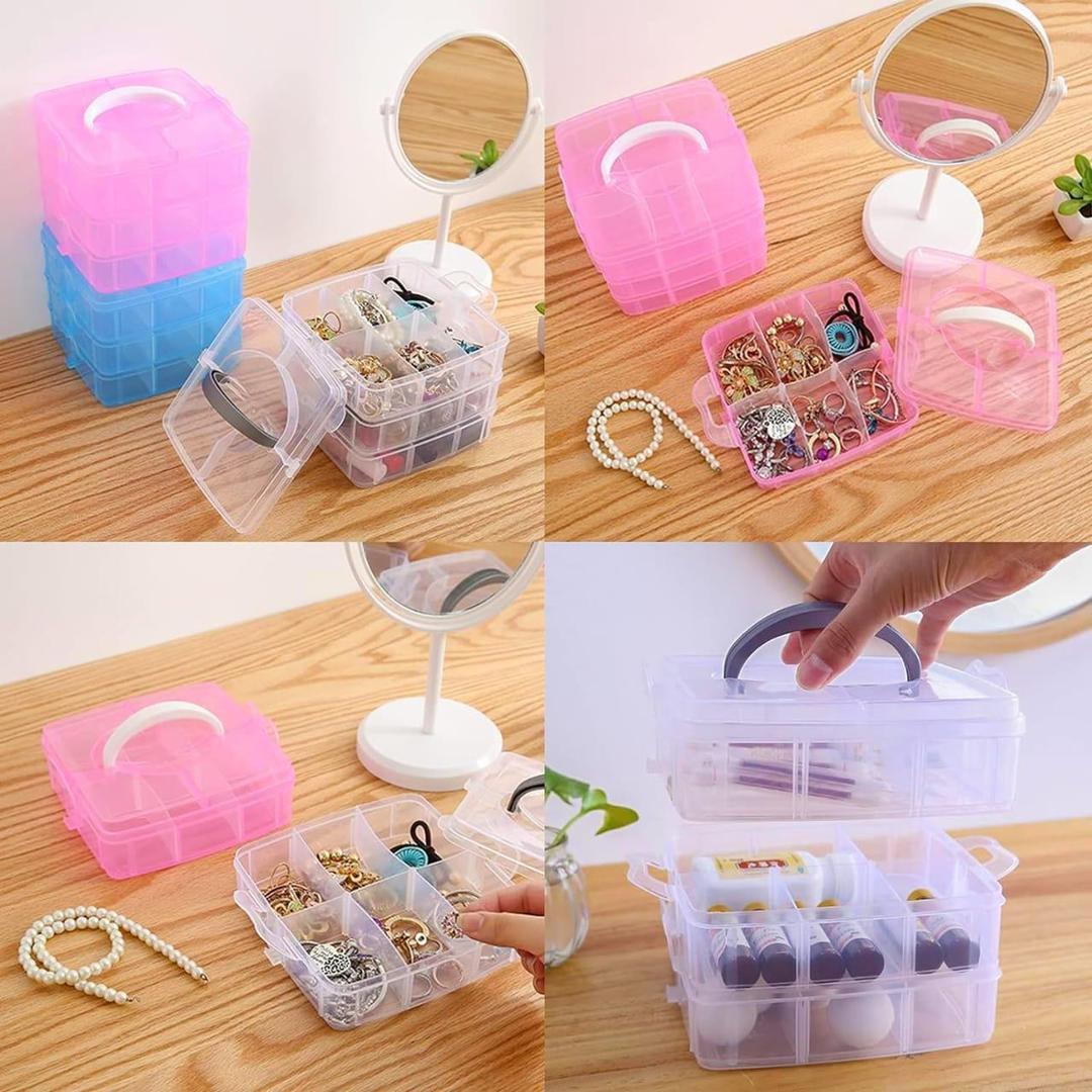 Pink & White Easy Jewellery Storage Box