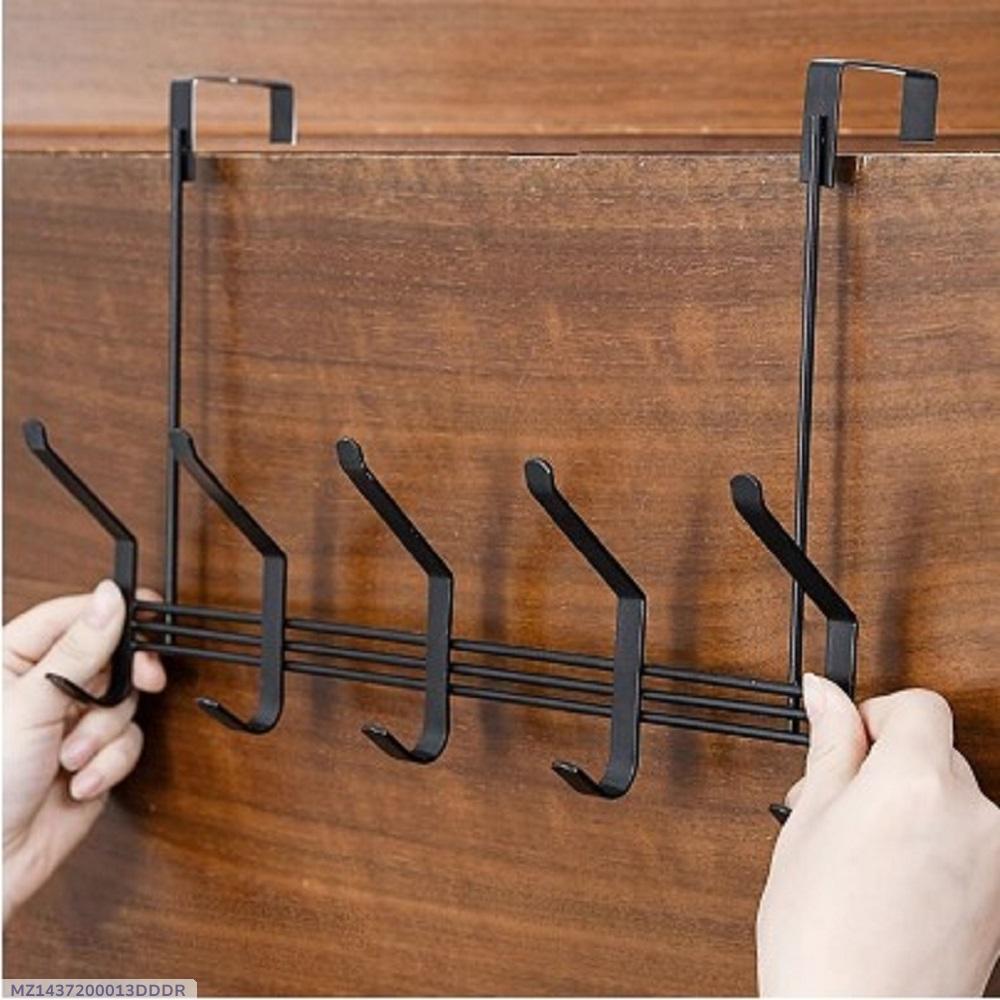 Black Iron Door Hanger Hook – Punch Free Clothes Rack