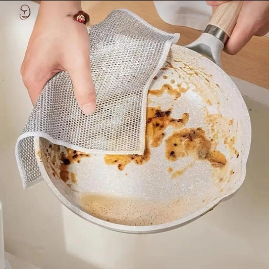 10 Pcs Durable Washable Steel Wire Cleaning Cloths