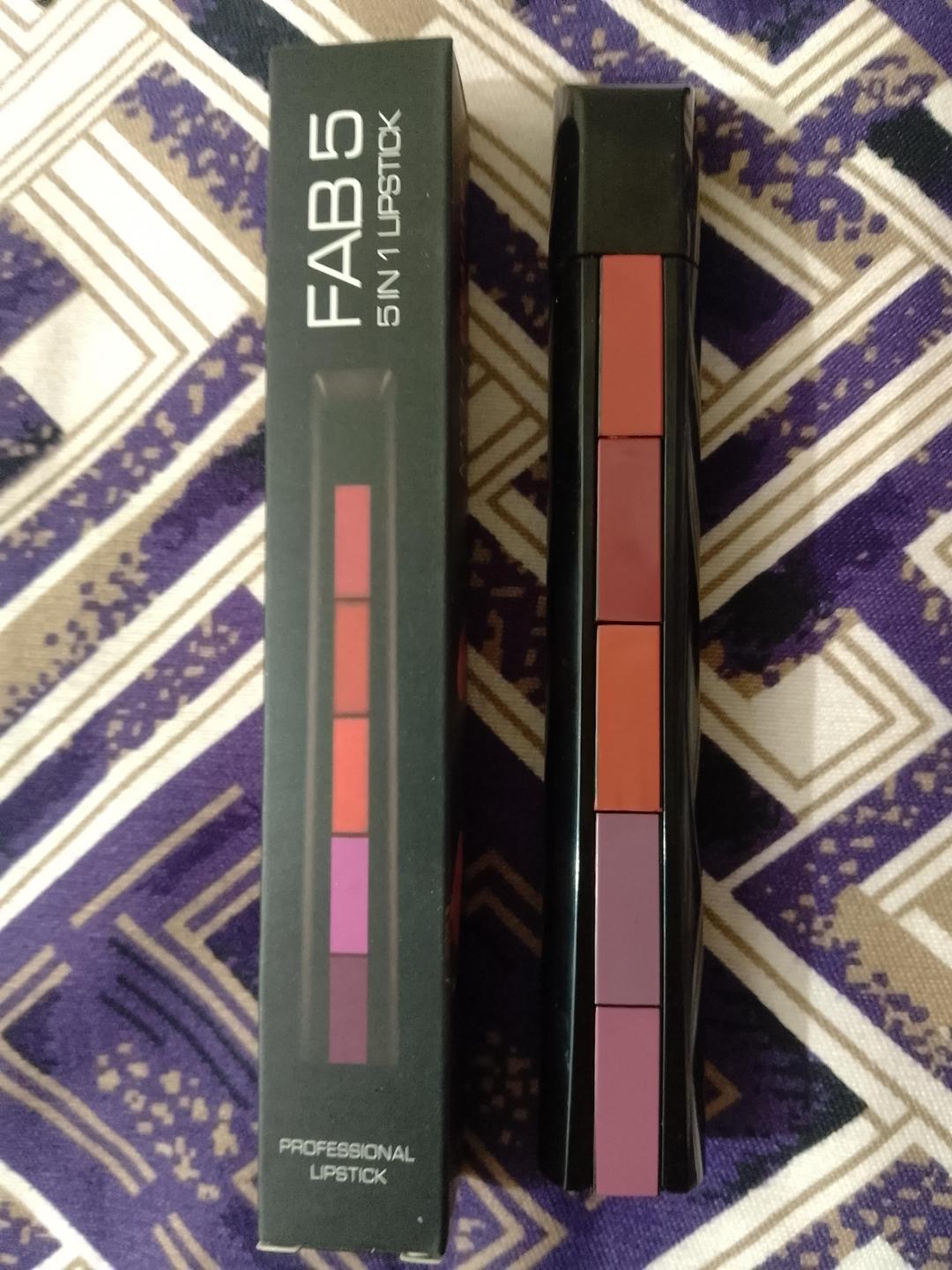 5 In 1 Multicolor Creamy Lipstick – 2g