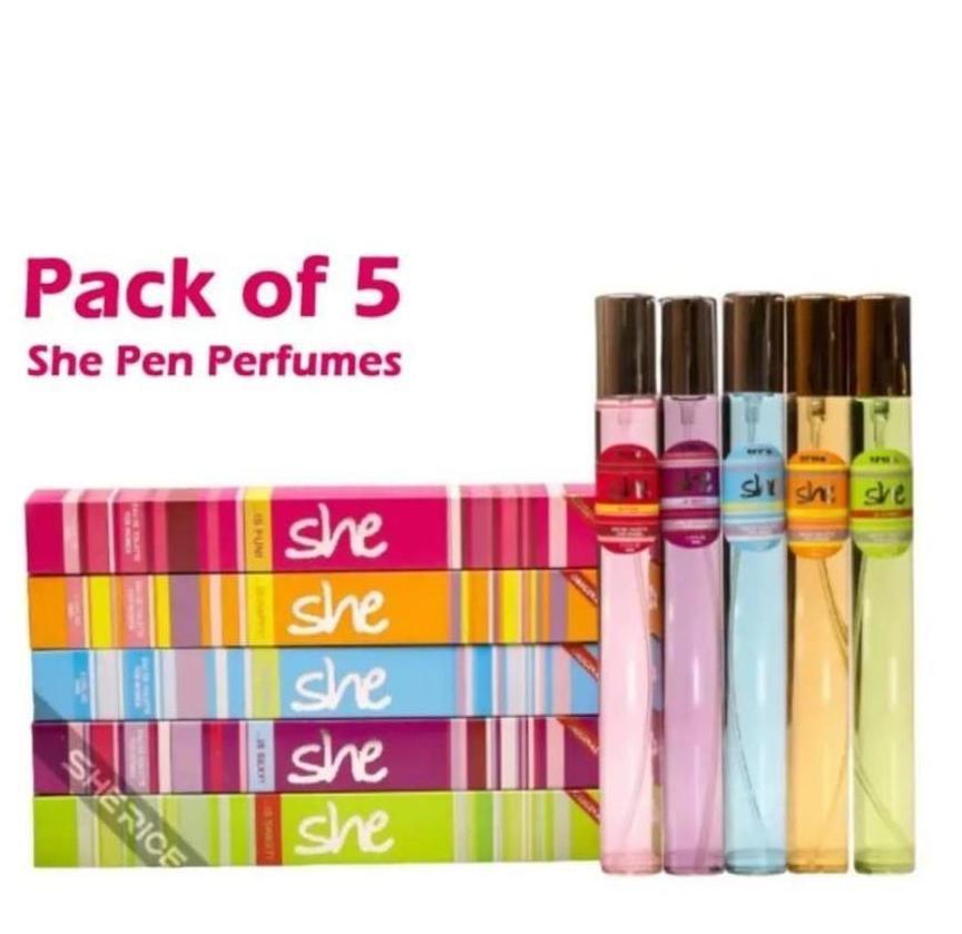 Pocket Perfume for Women – Pack of 5 (35ml)