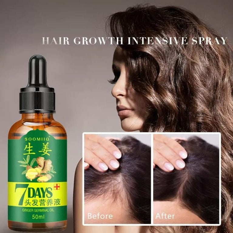 7 Day Ginger Hair Growth Oil – Natural Anti-Hair Loss