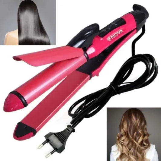 Nova 2-in-1 Hair Straightener & Curler NH-2009