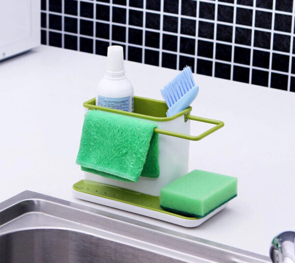 3-in-1 Soap Pump Dispenser & Sink Organizer