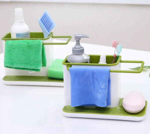 3-in-1 Soap Pump Dispenser & Sink Organizer