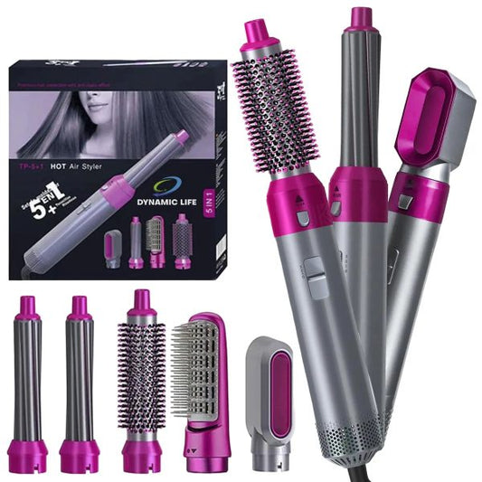 5-in-1 Electric Hair Dryer Brush & Styling Kit