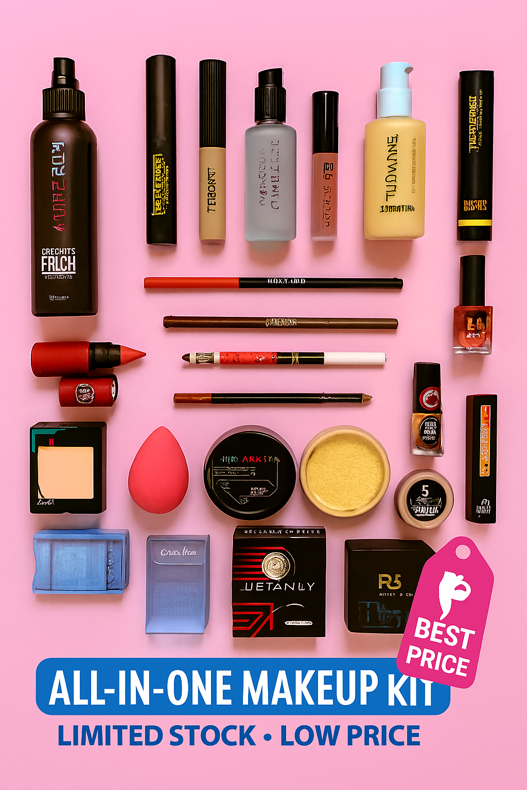 17 in 1 Complete Makeup Kit – All-in-One Beauty Set