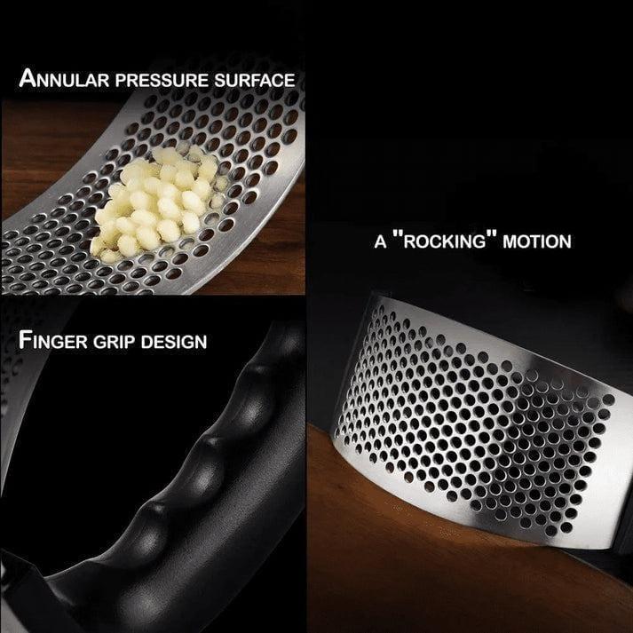 Stainless Steel Garlic Press – Ergonomic & Durable