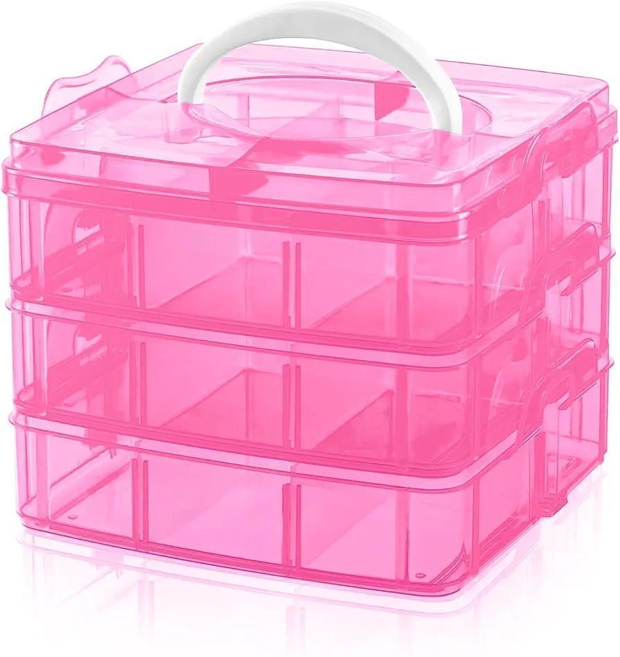 Pink & White Easy Jewellery Storage Box