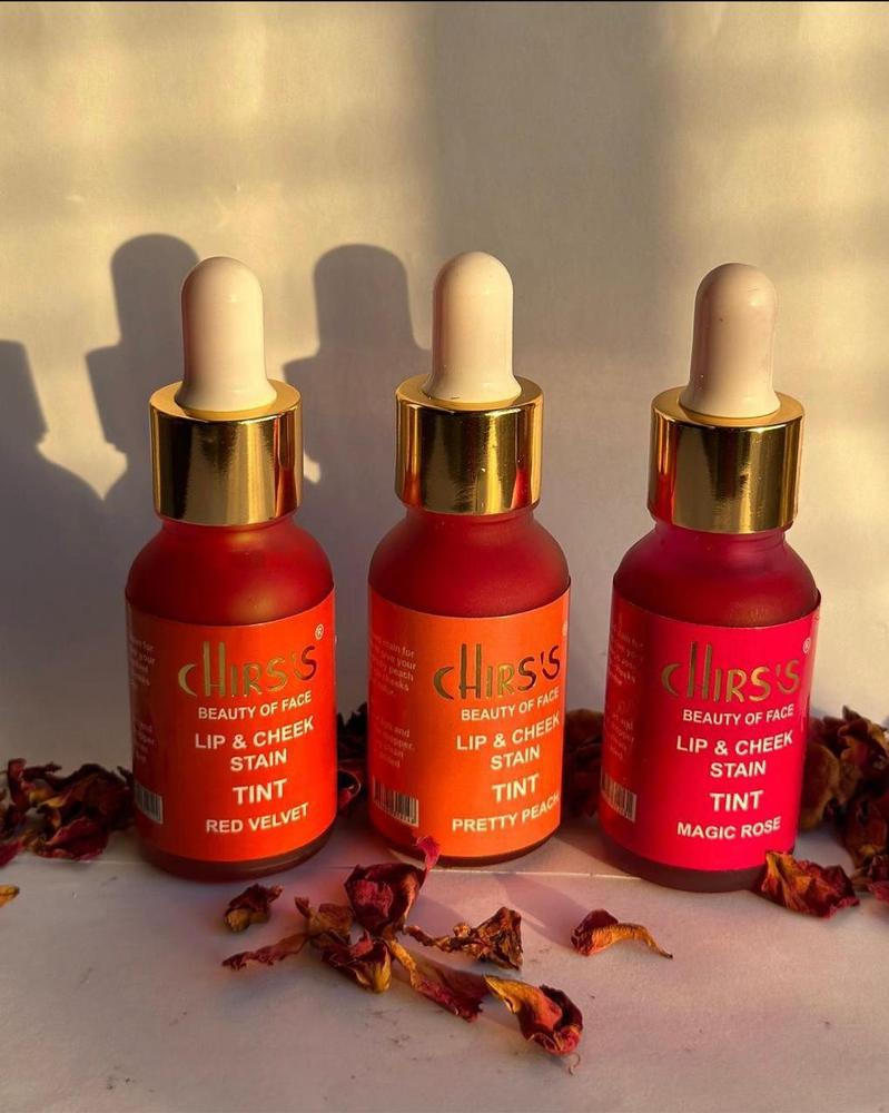 High Pigmented Lip Stain – Red, Peach & Rose