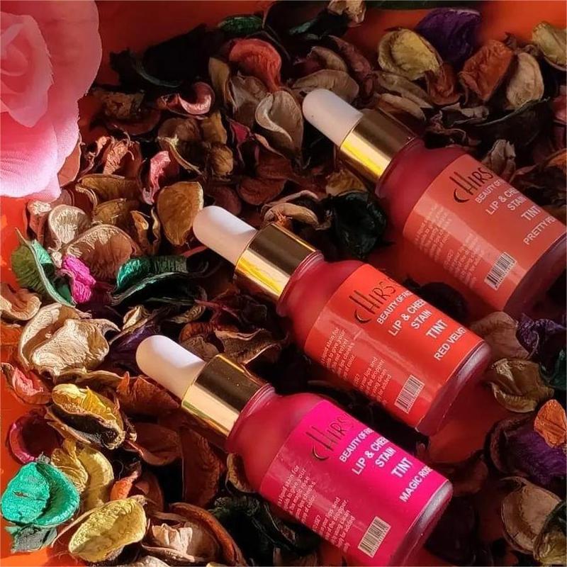 High Pigmented Lip Stain – Red, Peach & Rose