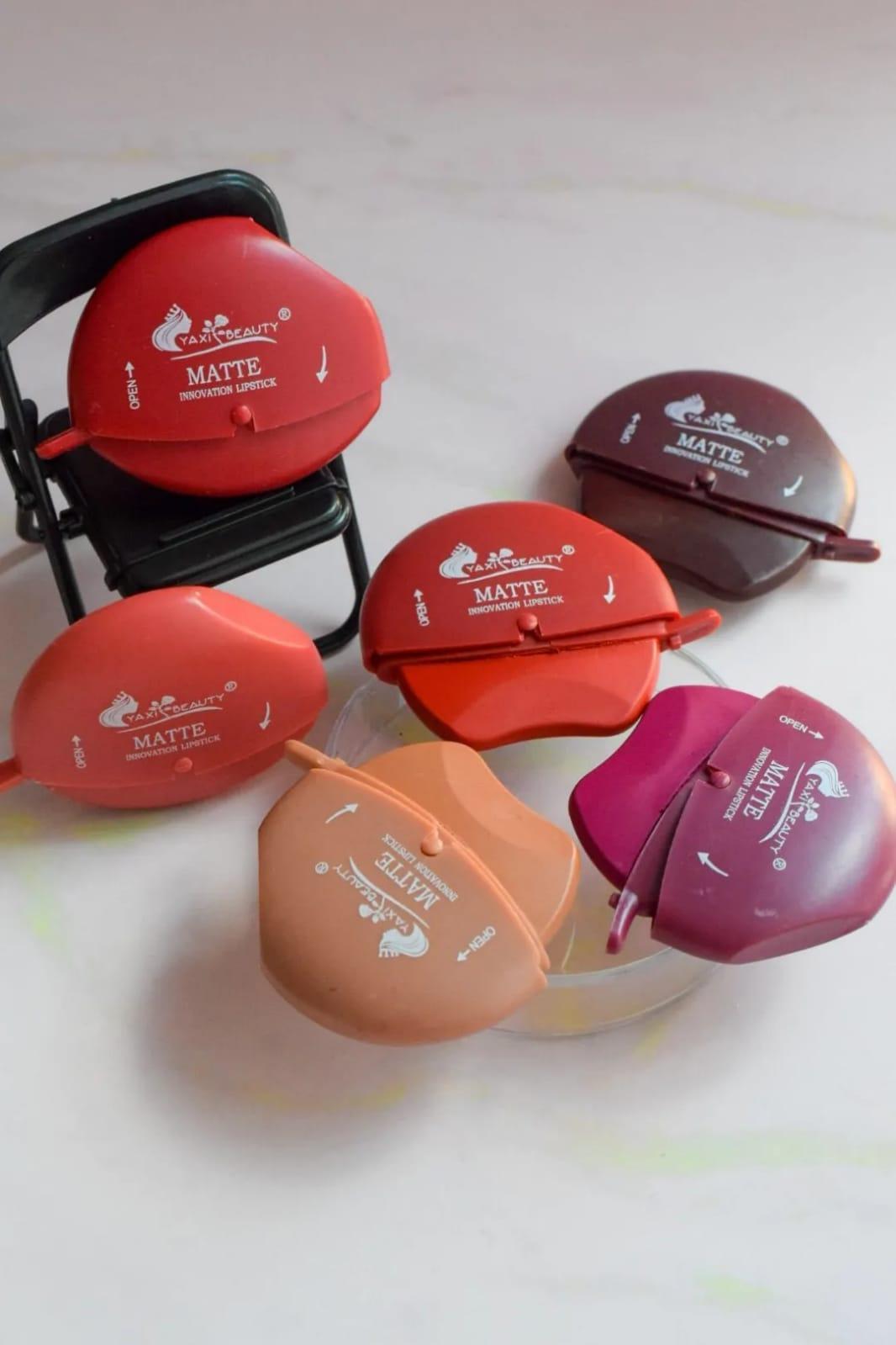 Matte Finish Lipstick Set – Pack of 6 Shades