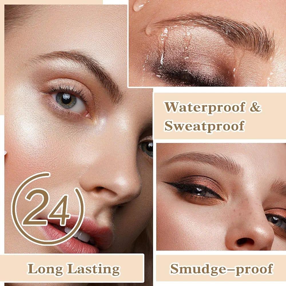 Waterproof Eyebrow Pen – Smudge Proof, Black & Brown
