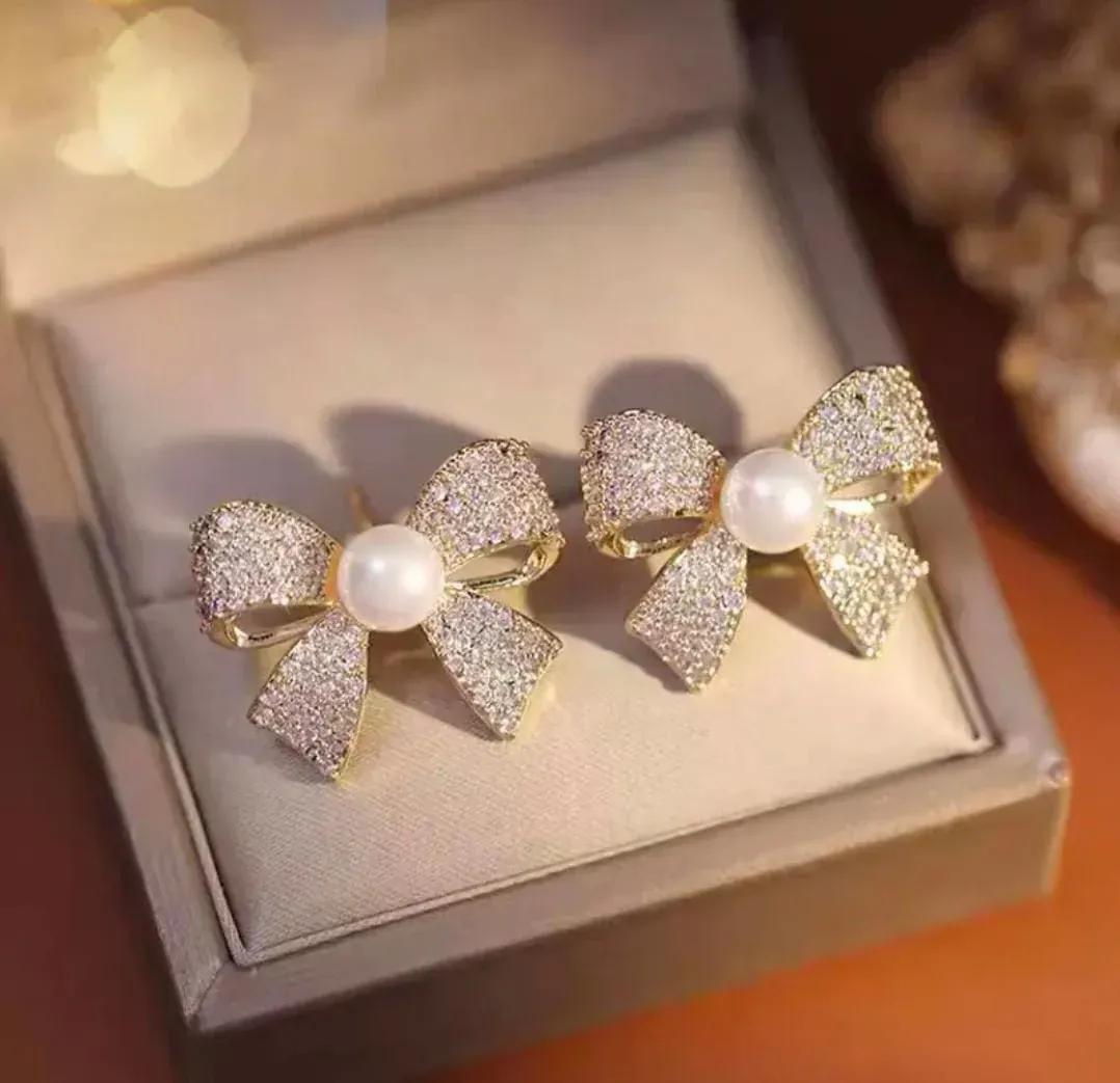 Funky Antique Zircon Earrings for Women – 2 Pcs