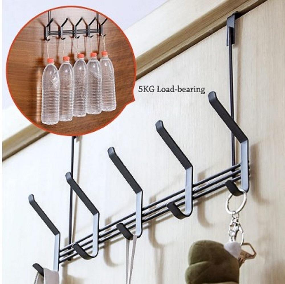 Black Iron Door Hanger Hook – Punch Free Clothes Rack