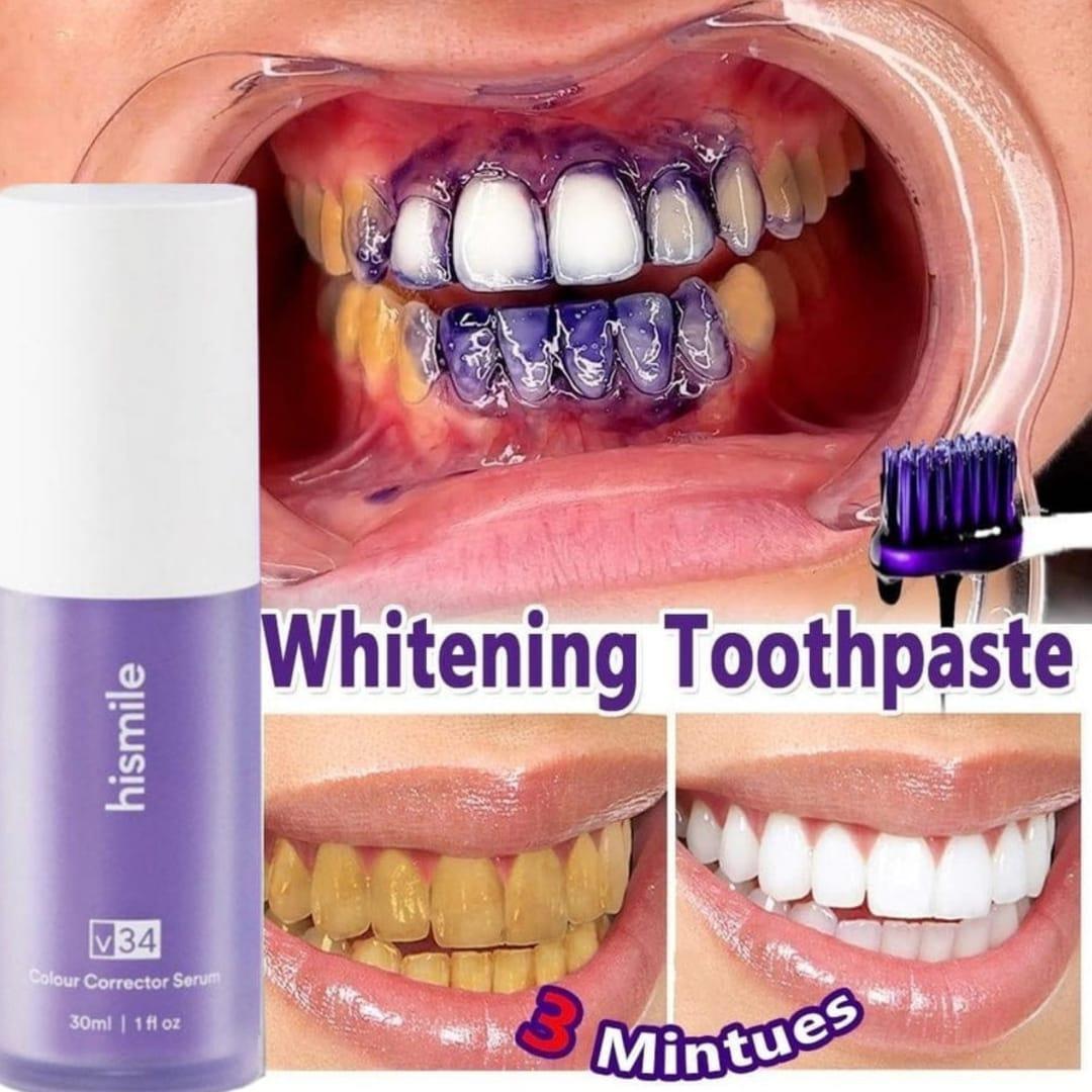 V34 Purple Teeth Whitening Colour Corrector Serum