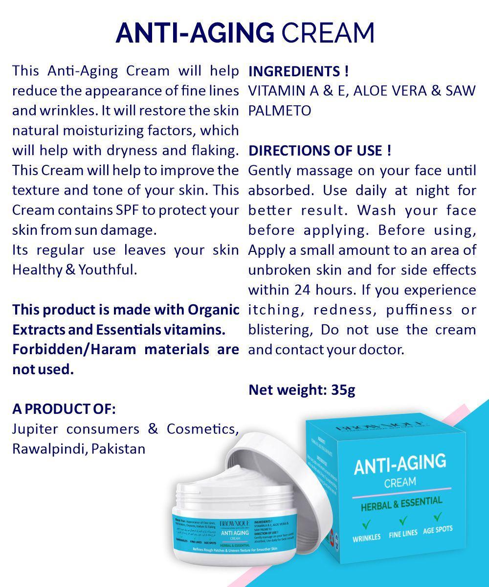 Anti-Aging Face Cream with Organic Extracts
