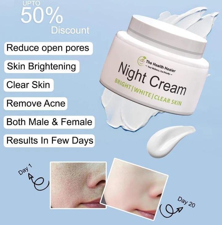 Whitening & Brightening Night Cream – 50g