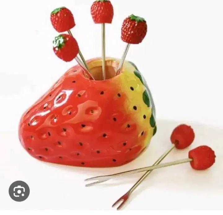 6 Pcs Stainless Steel Fruit Fork Set