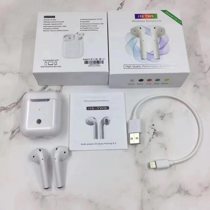 I Series AirPods – Wireless Bluetooth Earbuds White