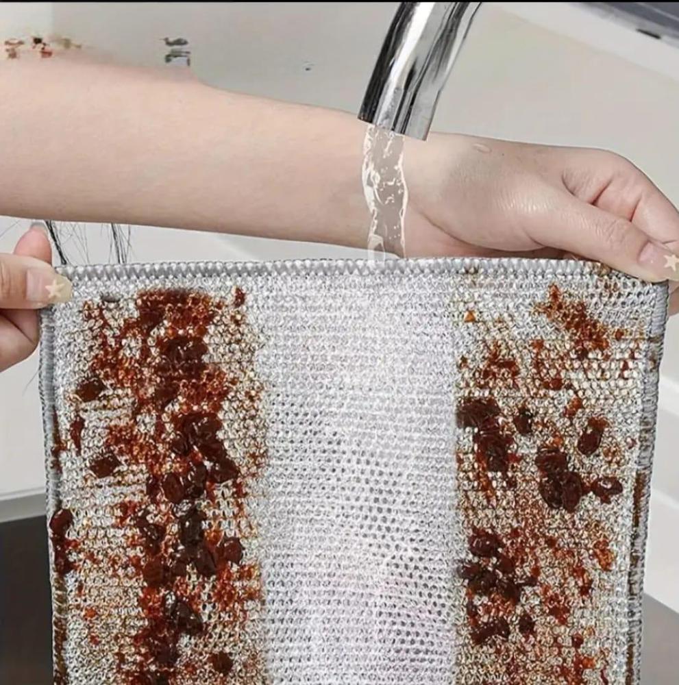 10 Pcs Durable Washable Steel Wire Cleaning Cloths