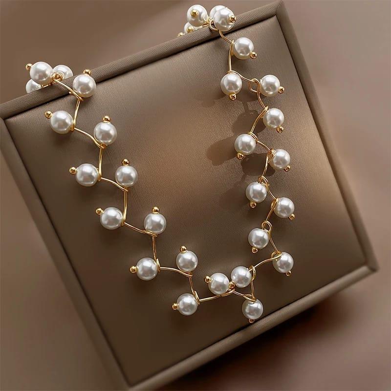 Elegant Pearl Neck Choker – Adjustable Fashion Jewelry