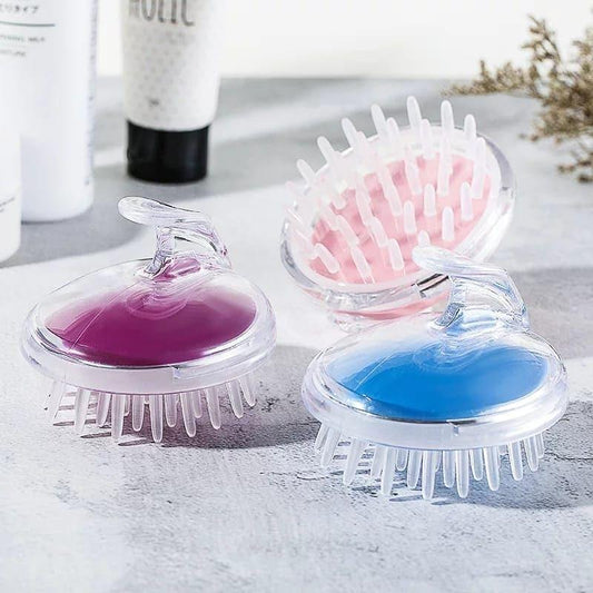 Scalp Massager Shampoo Brush – Silicone Hair Care