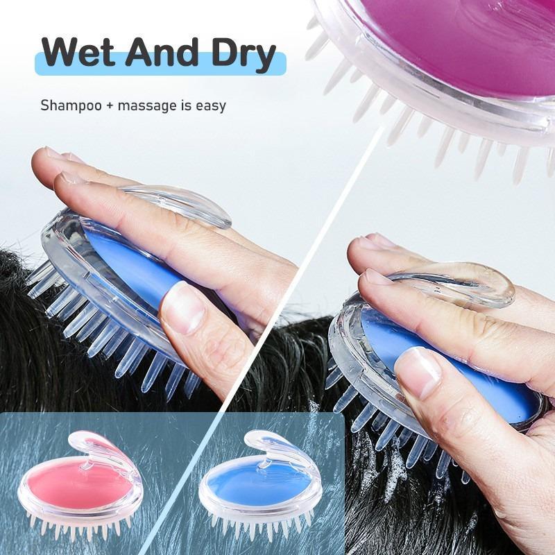 Scalp Massager Shampoo Brush – Silicone Hair Care
