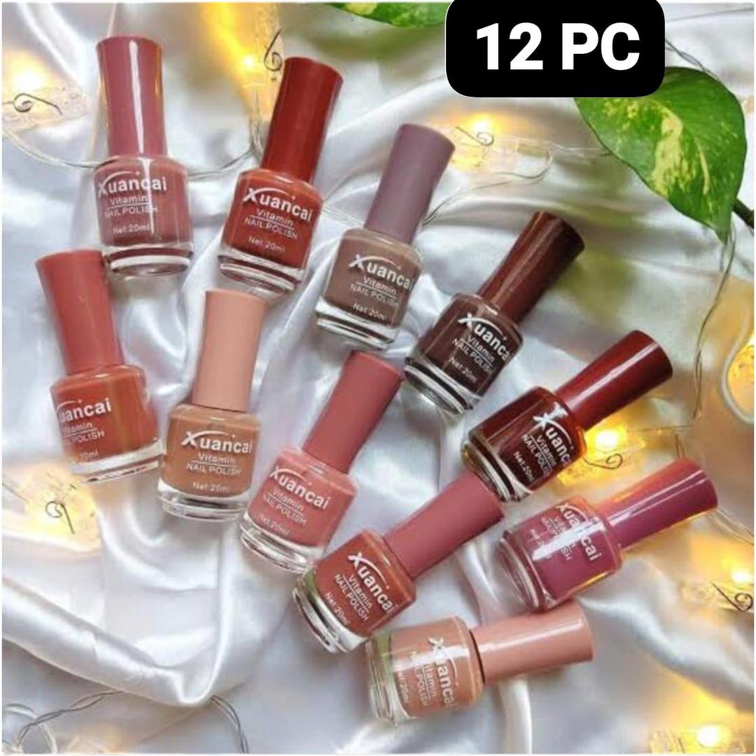 Nude Long Lasting Nail Polish Set – 12 Shades