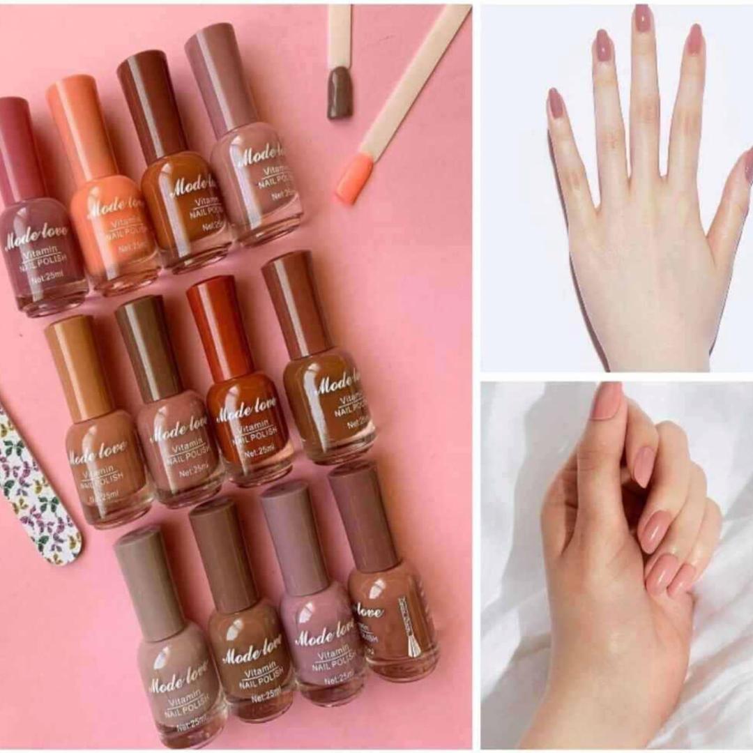Nude Long Lasting Nail Polish Set – 12 Shades