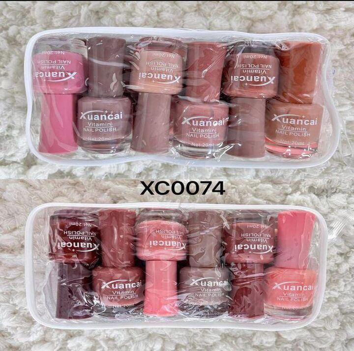 Nude Long Lasting Nail Polish Set – 12 Shades