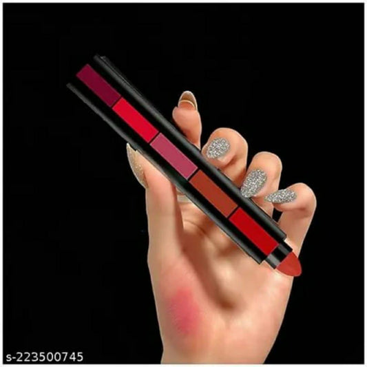 5 In 1 Multicolor Creamy Lipstick – 2g
