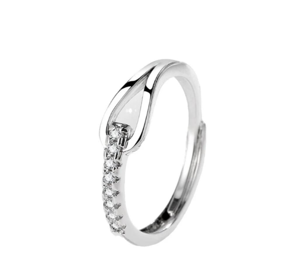 Stylish Silver Plated Adjustable Ring for Women