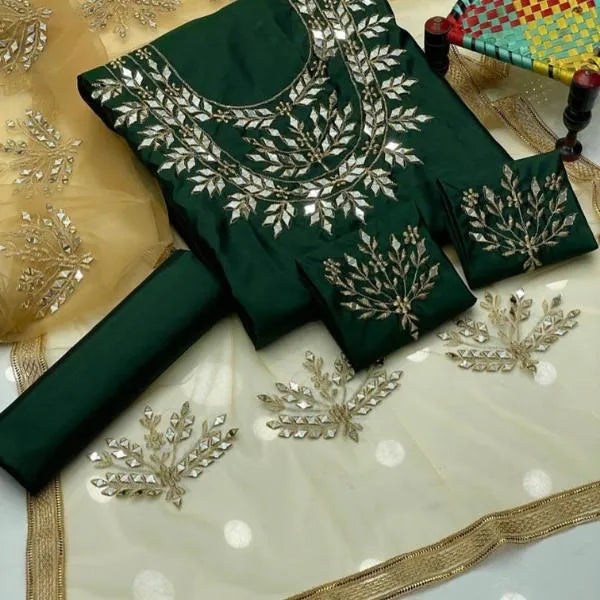 Women Silk Suit – 3 Pcs Unstitched