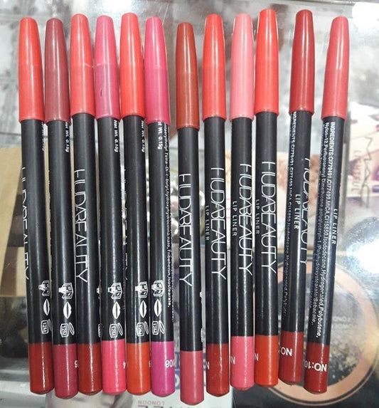 High Pigmented Lip Pencil Set – Pack of 12