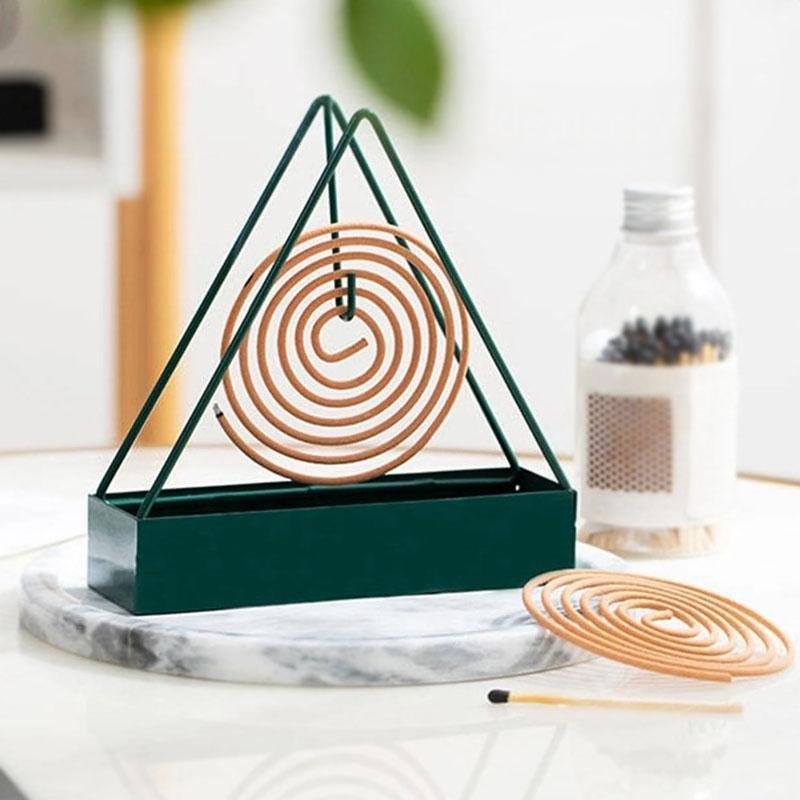 Durable Metal Mosquito Coil Stand – Black