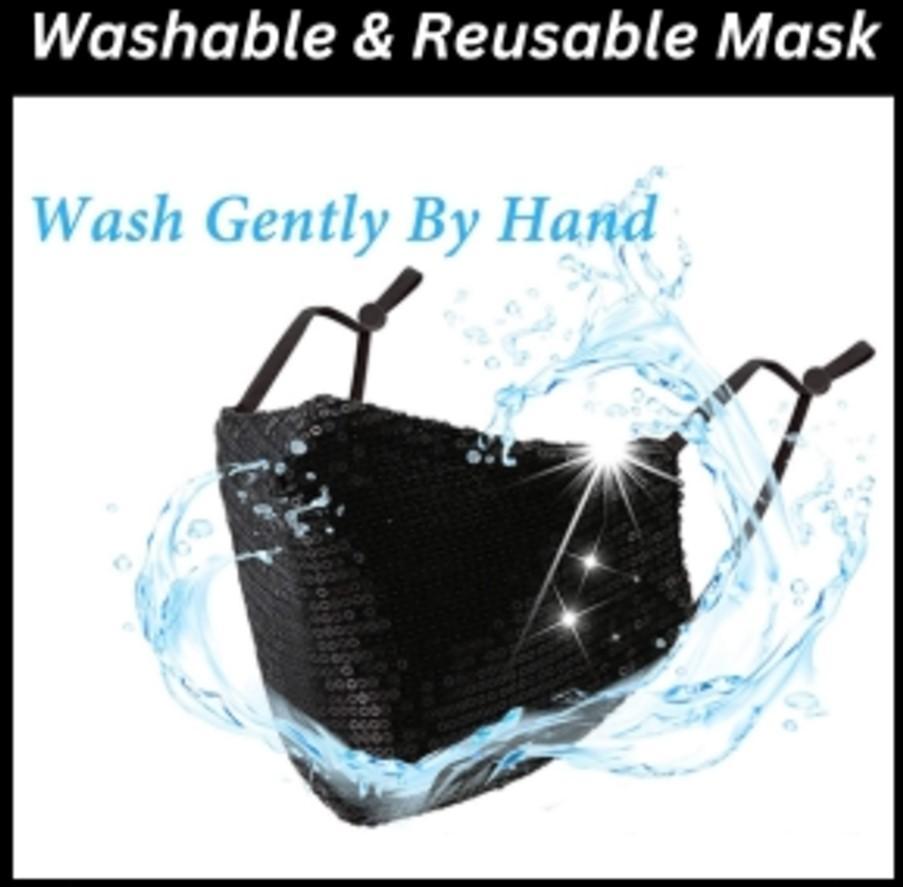 Stylish Black Cotton Face Mask – Safety & Comfort (2 Pcs)