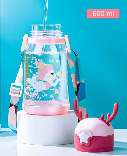 Reindeer Kids Water Bottle with Handle – 600ml
