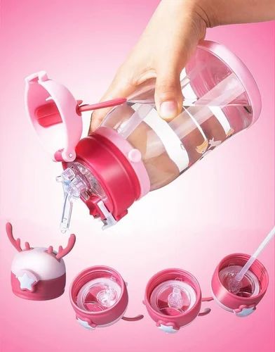 Reindeer Kids Water Bottle with Handle – 600ml