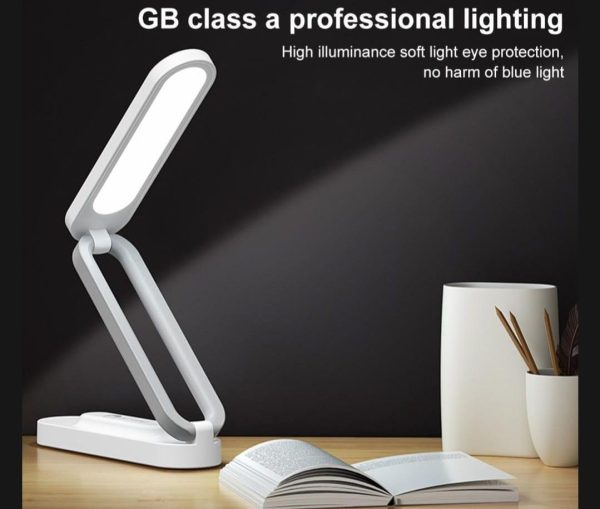 B005 LED Folding Desk Lamp – Rechargeable & Dimmable