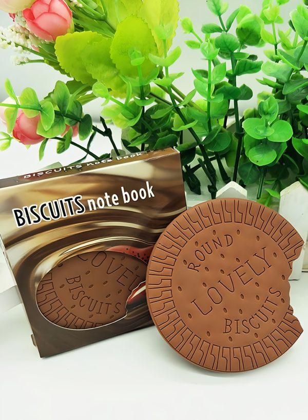 Biscuit Shaped Notebook – 80 Pages Fun Notepad