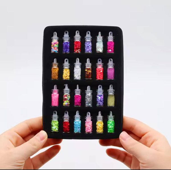 DIY Starry Nail Art Kit – Glitter & Decal Set