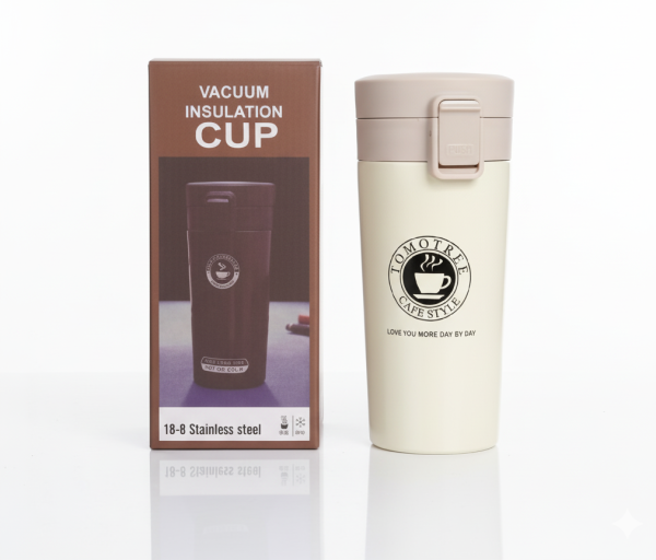 Stainless Steel Vacuum Flask – 380ml Travel Mug