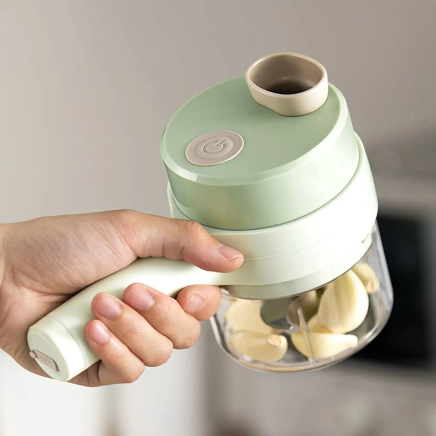 4-in-1 Portable Electric Vegetable Cutter & Chopper