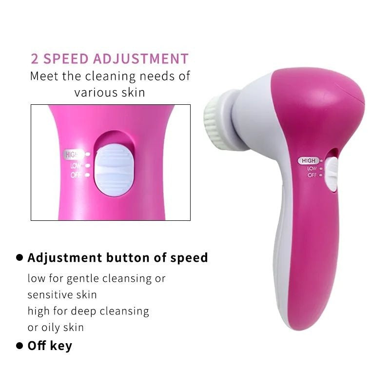 5 in 1 Facial Cleanser & Electric Massager