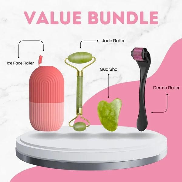 3-in-1 Jade Roller, Ice Roller & Derma Roller Combo Pack