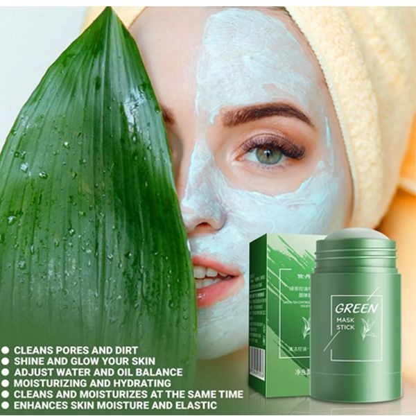 Green Tea Cleansing Mask Stick – Oil Control & Detox