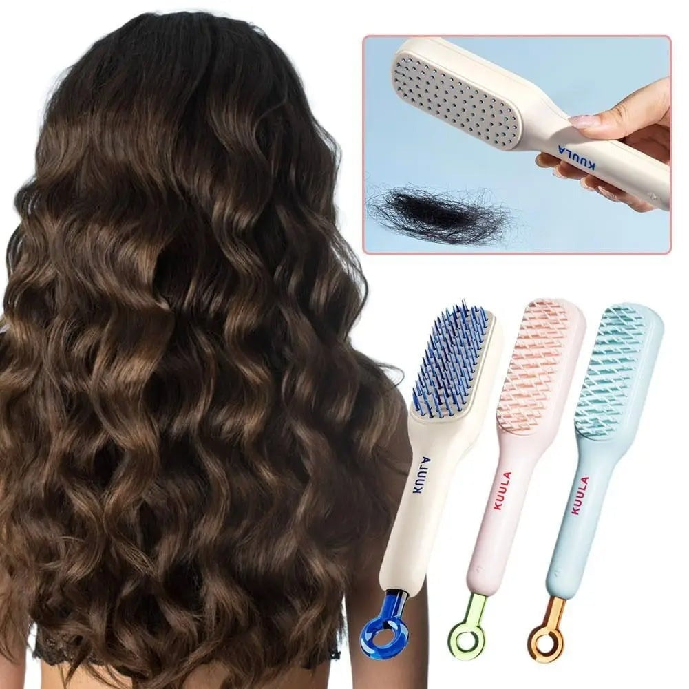 Magic Retractable Self-Cleaning Hair Brush