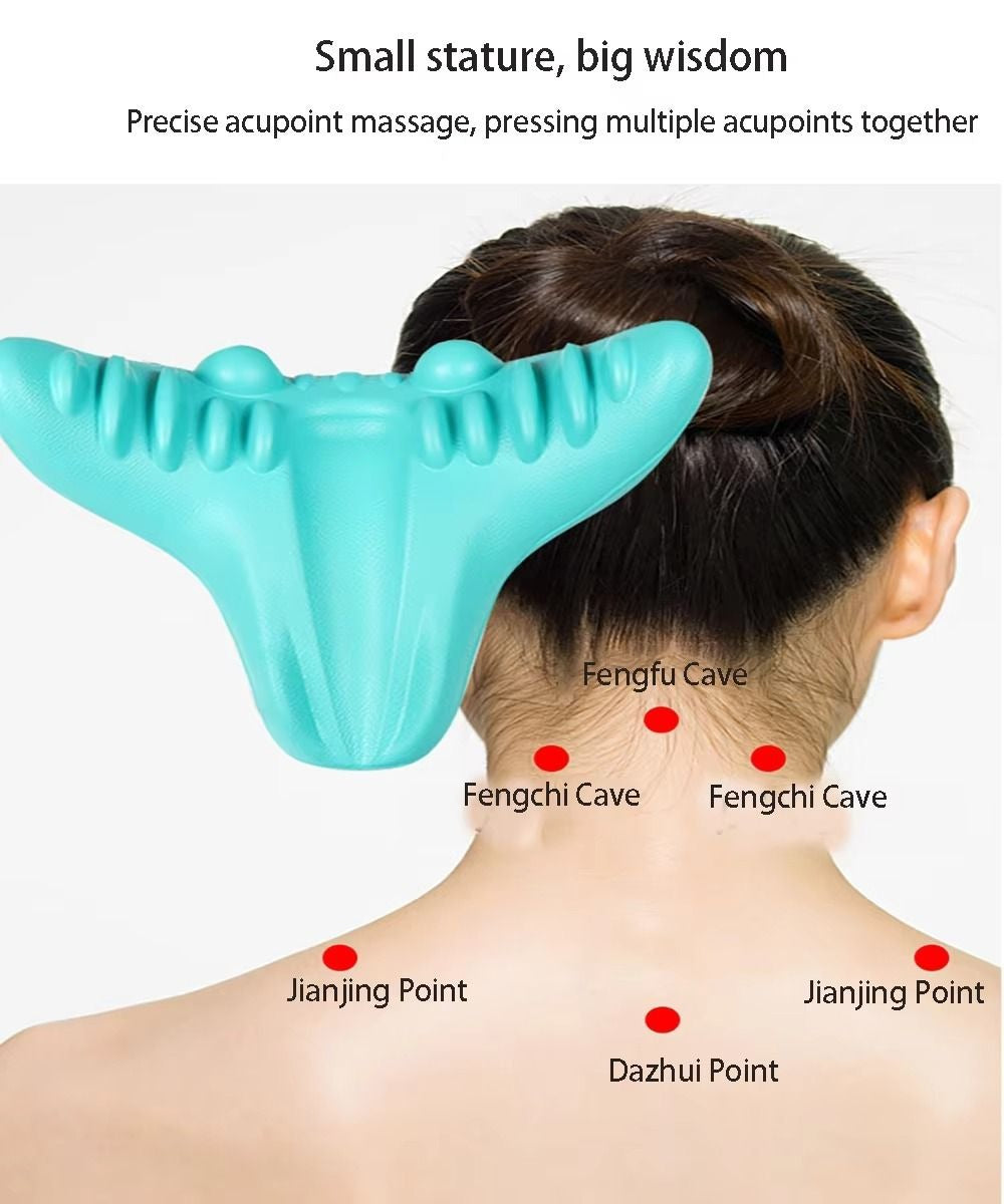 Neck Hump Corrector & Massage Pillow for Pain Relif